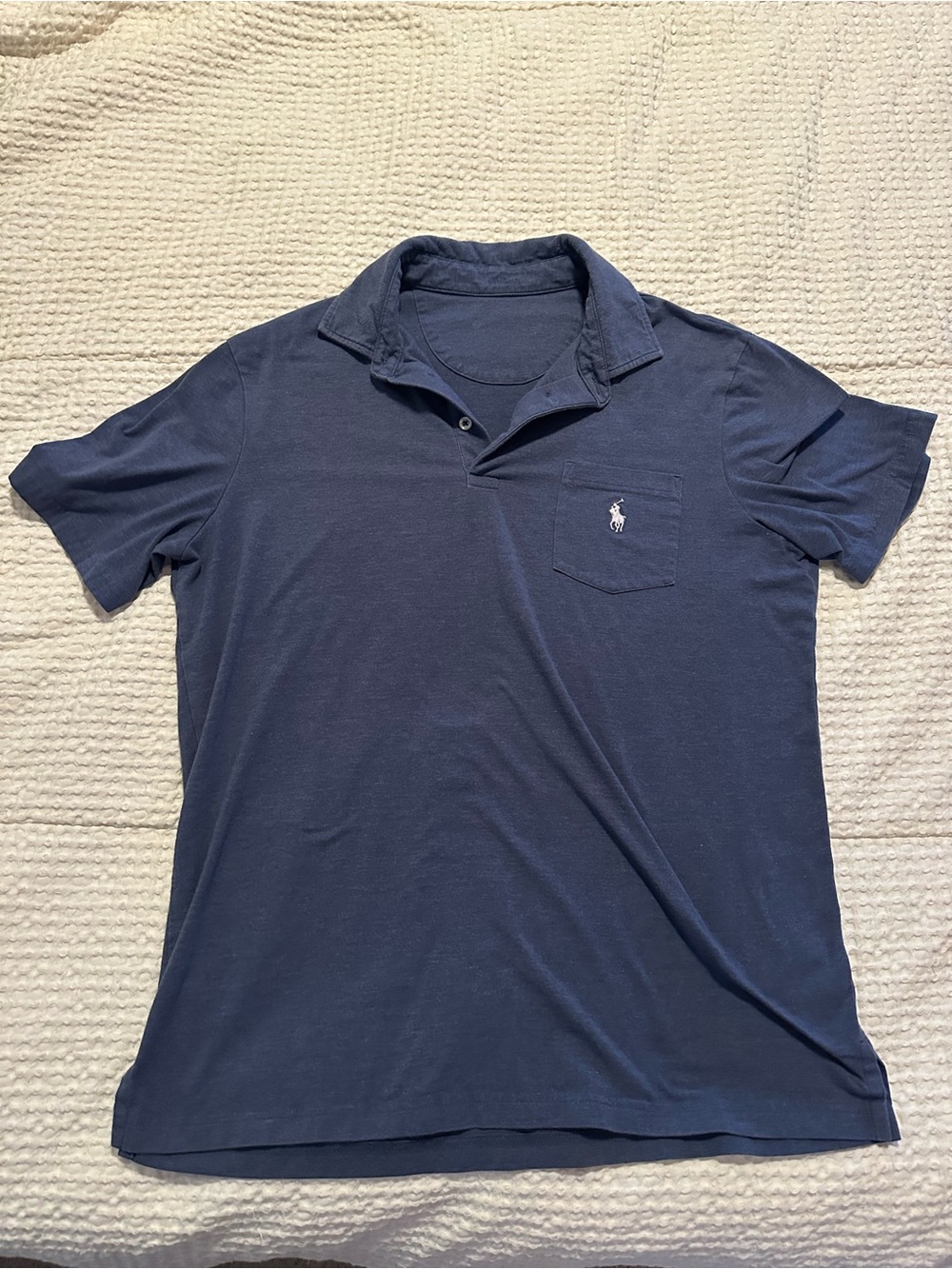 Polo by Ralph Lauren Men's Navy Short-Sleeve Pocket Polo